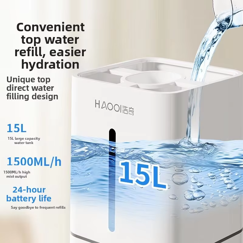 EcoWave® Tech – 15L Square Humidifier for Large Rooms