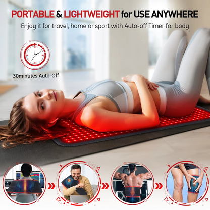 EcoWave® Tech – Red Light Heating Full Body Mat