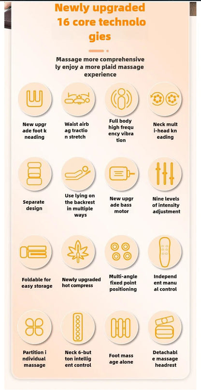 EcoWave® Tech – Electric Full Body Massage Foldable Mattress