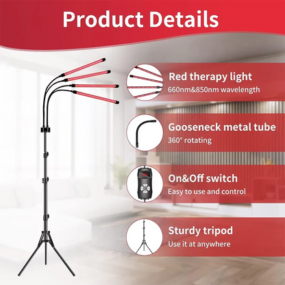 EcoWave® Tech – Full Body Infrared Red Light Therapy Lamp