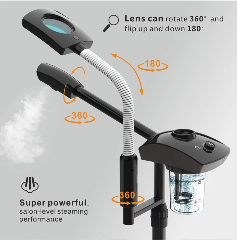 EcoWave® Tech – Nano Ionic Facial Steamer with Ozone Mist